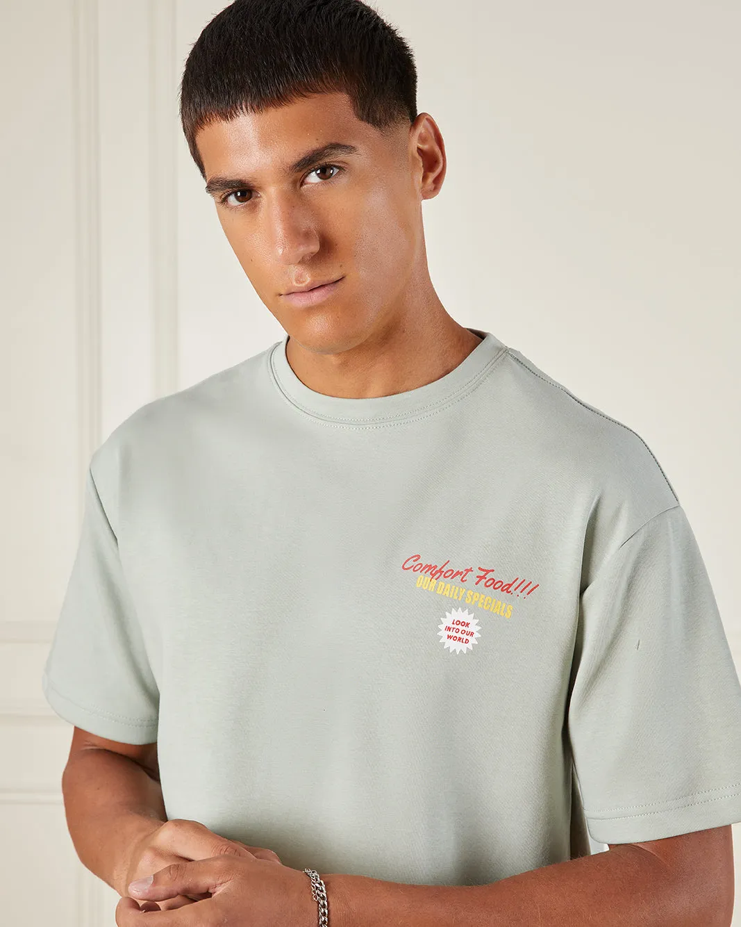 Men Green Printed T-Shirt sold by Redtag product image thumbnail 4