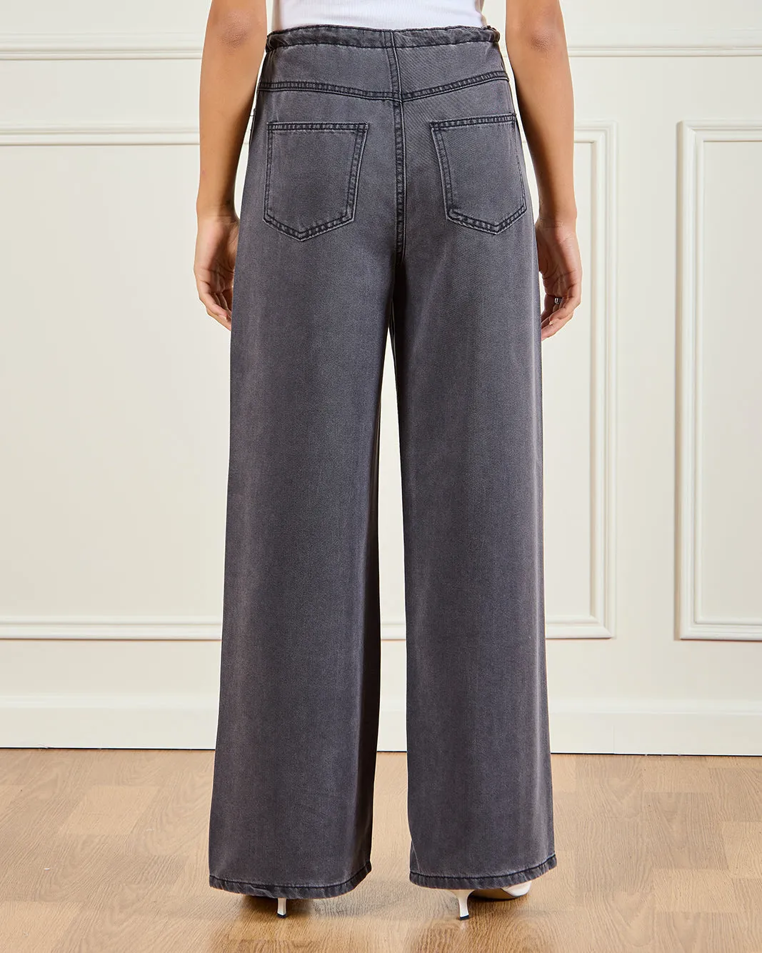 Women Black Pull On Jeans sold by Redtag product image thumbnail 3