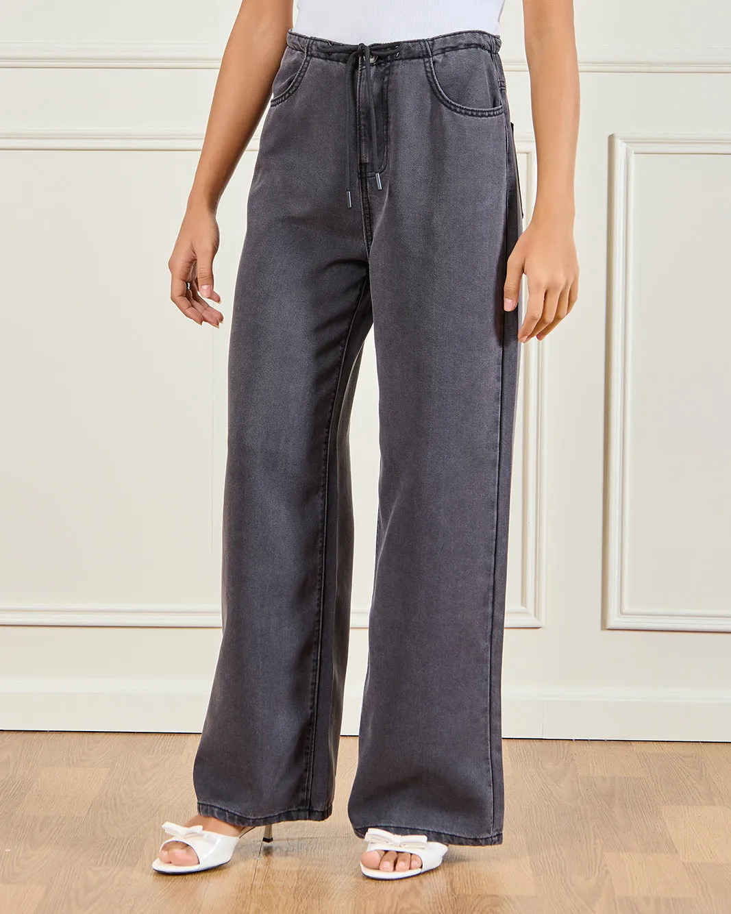Women Black Pull On Jeans sold by Redtag