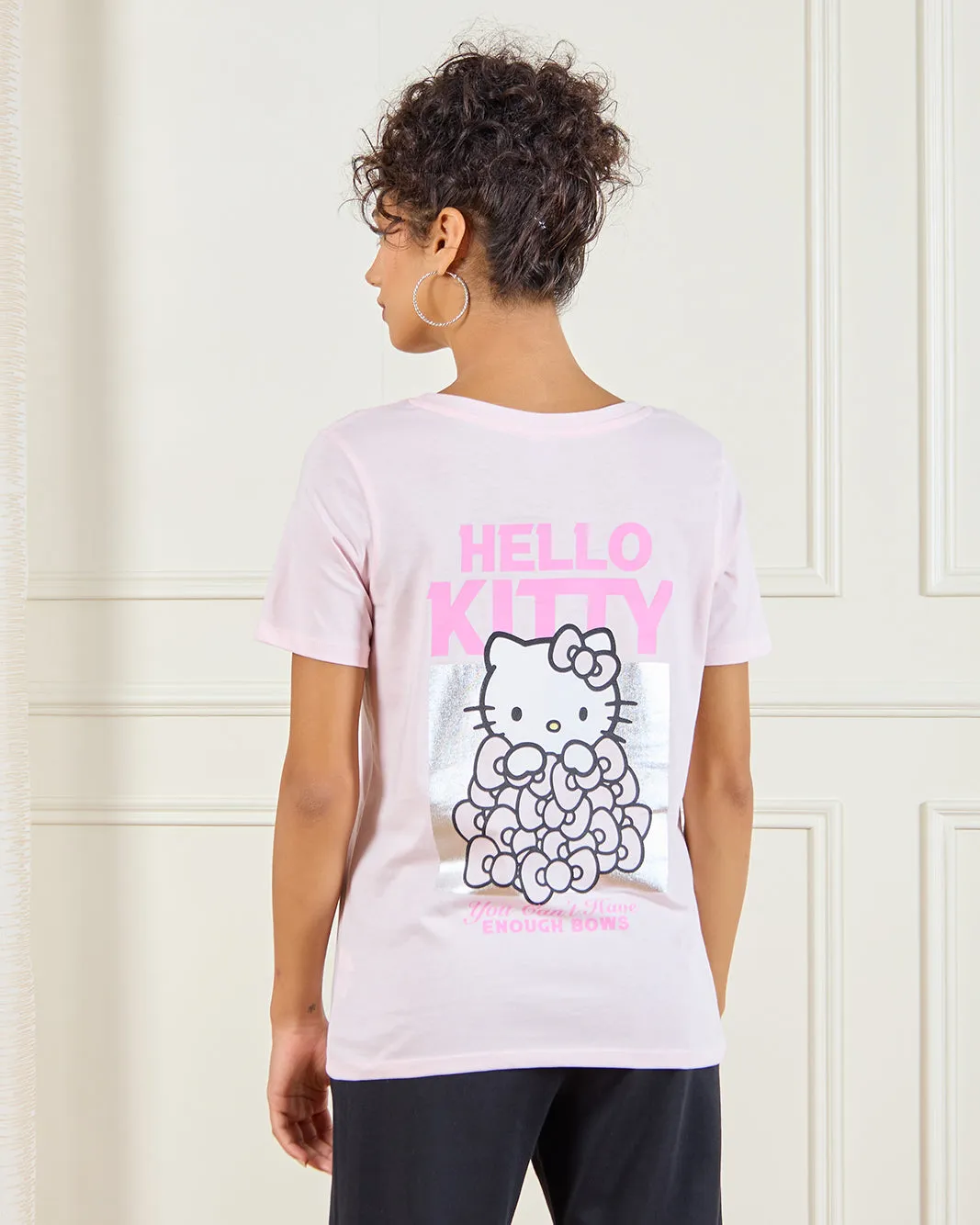 Women Pink Hello Kitty Printed T-Shirt sold by Redtag product image thumbnail 3