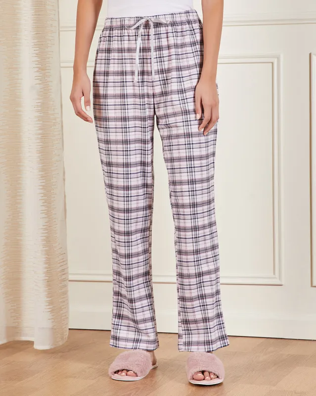 Women Grey Checked Pyjama Bottom sold by Redtag