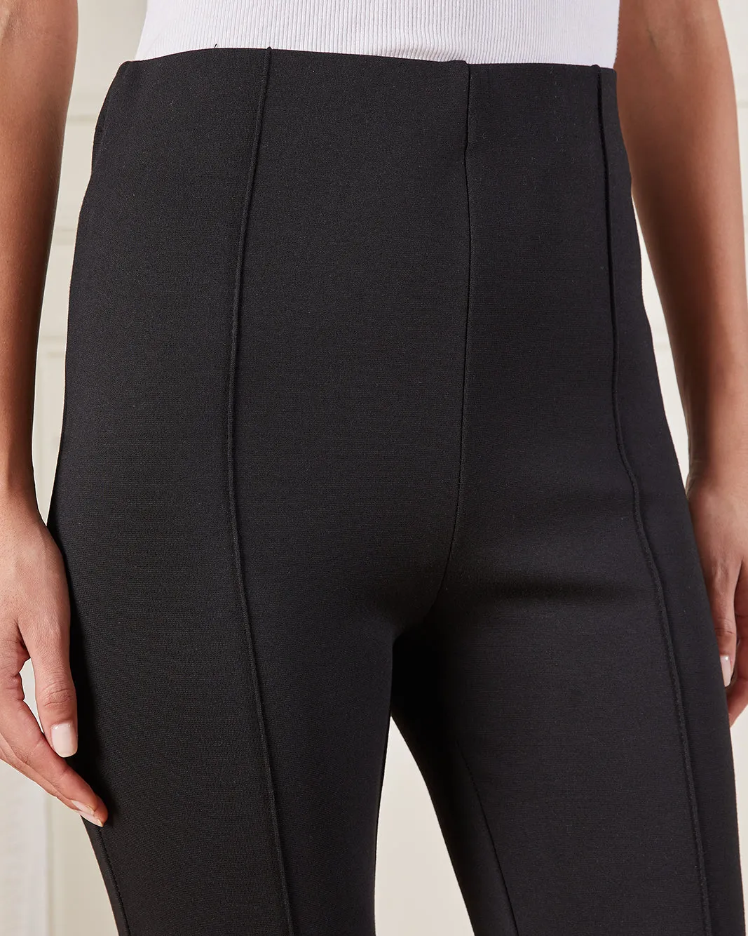 Women Black Solid Slim Fit Leggings sold by Redtag product image thumbnail 4