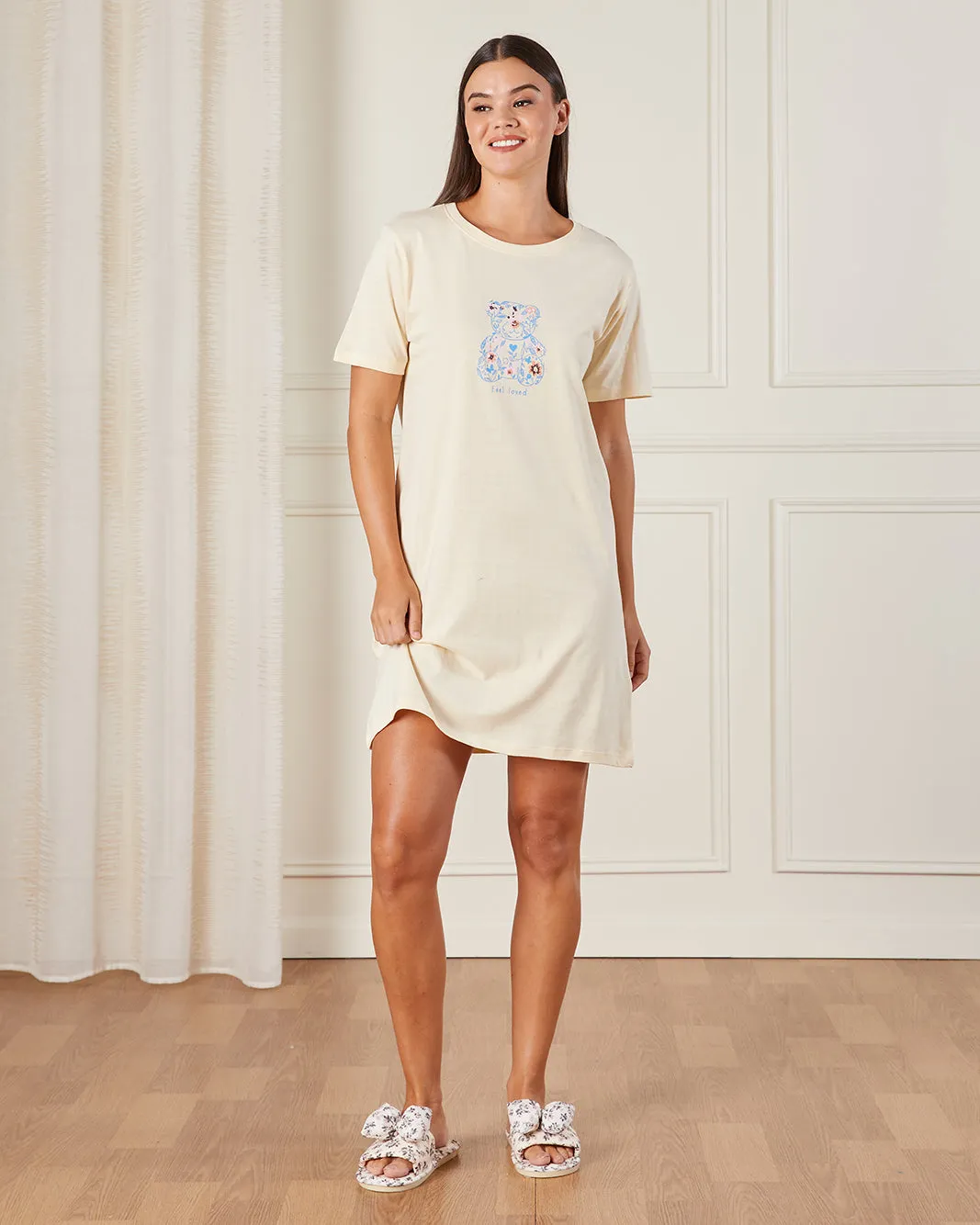 Women Ivory Printed Nightshirt sold by Redtag product image thumbnail 2