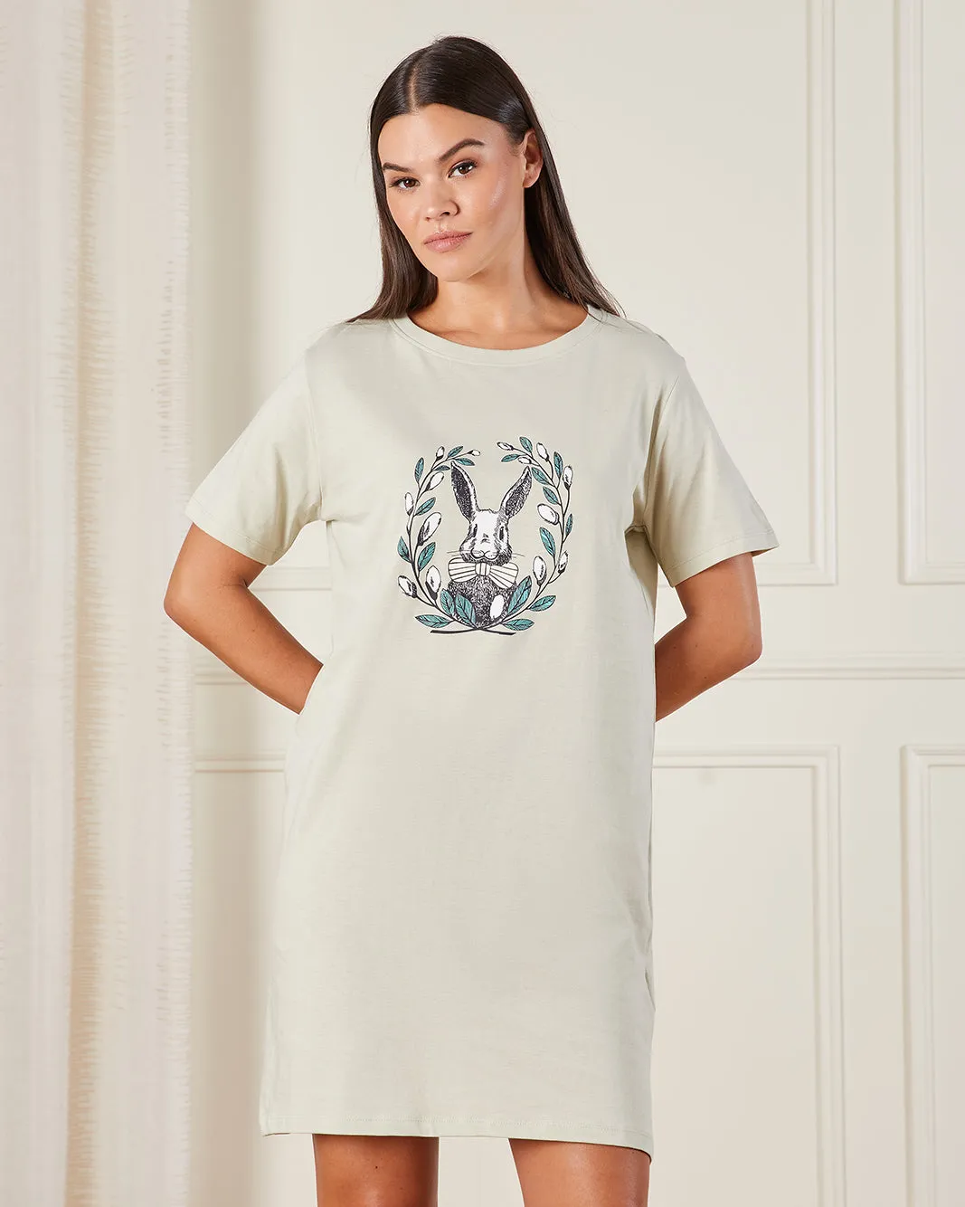 Women Mint Printed Nightshirt sold by Redtag