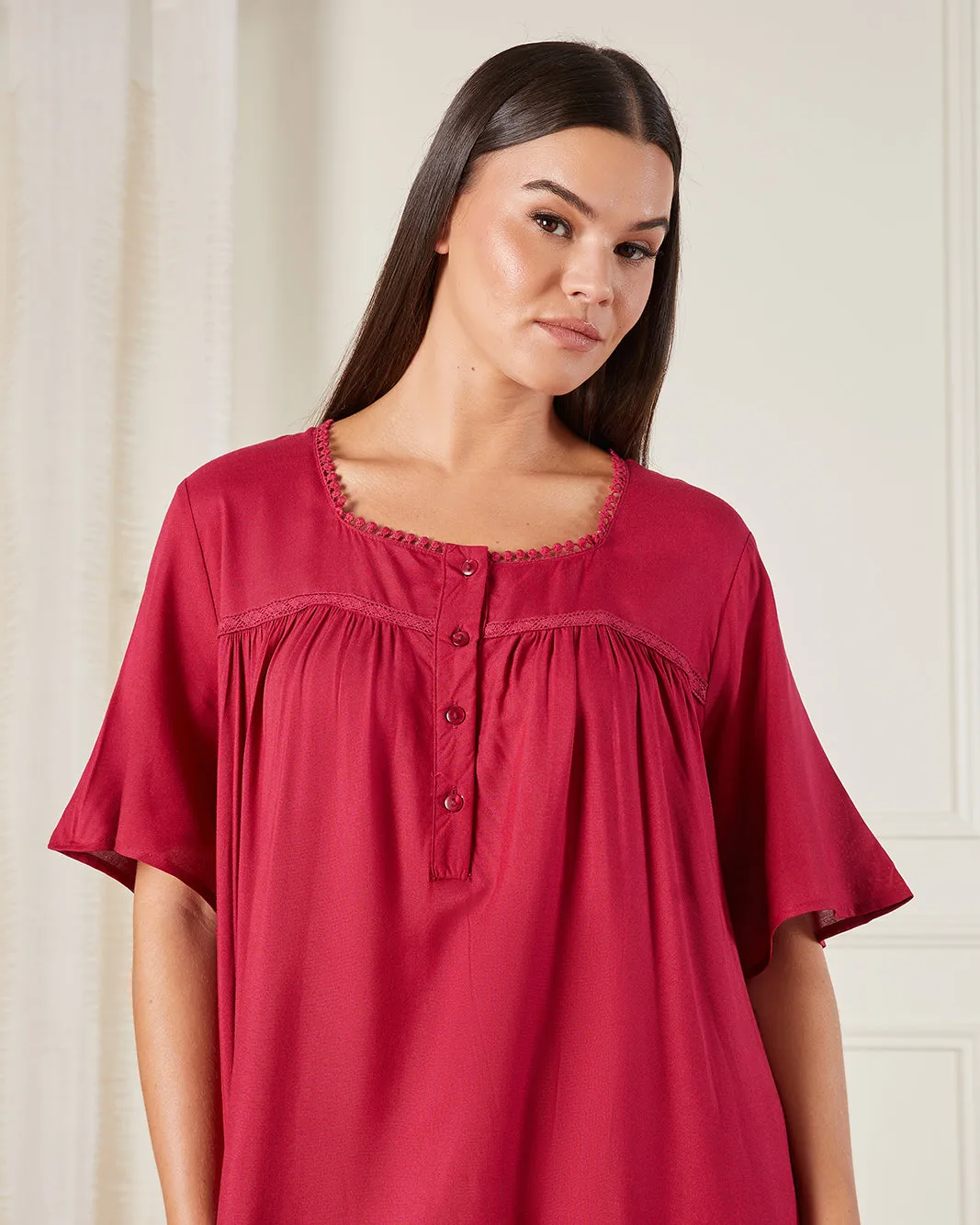 Women Red Maxi Nightgown sold by Redtag product image thumbnail 2