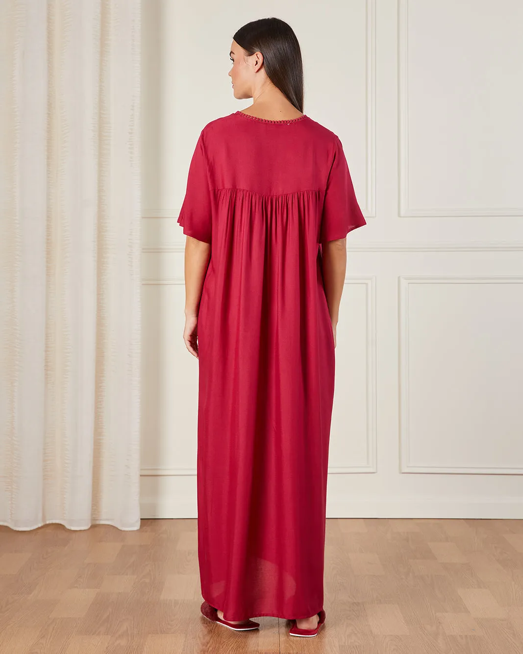 Women Red Maxi Nightgown sold by Redtag product image thumbnail 3
