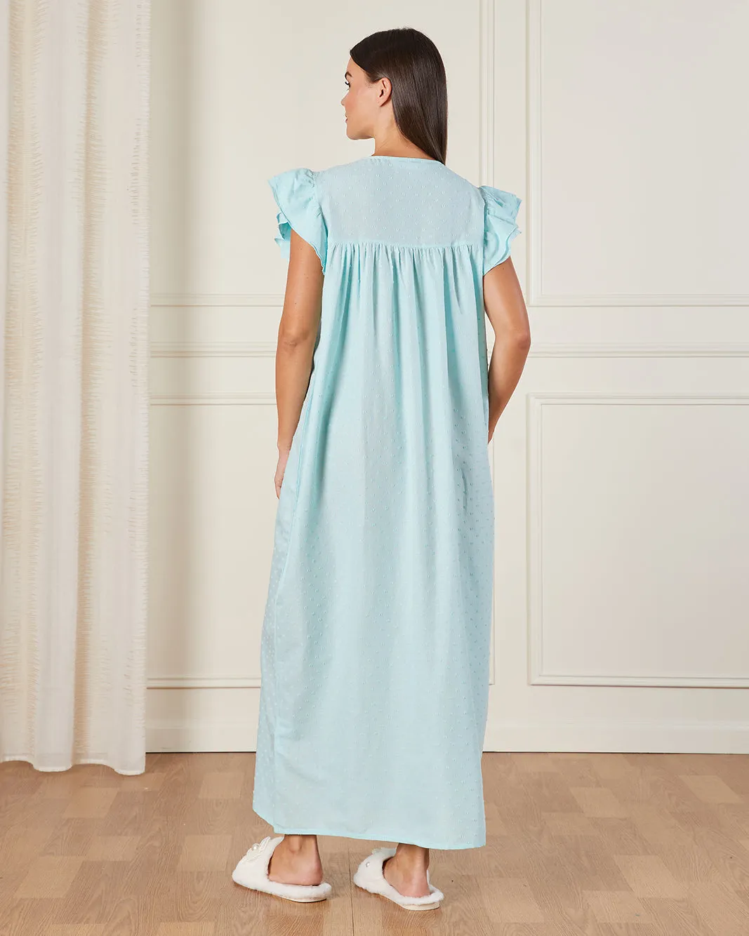 Women Blue Lace Nightgown sold by Redtag product image thumbnail 3