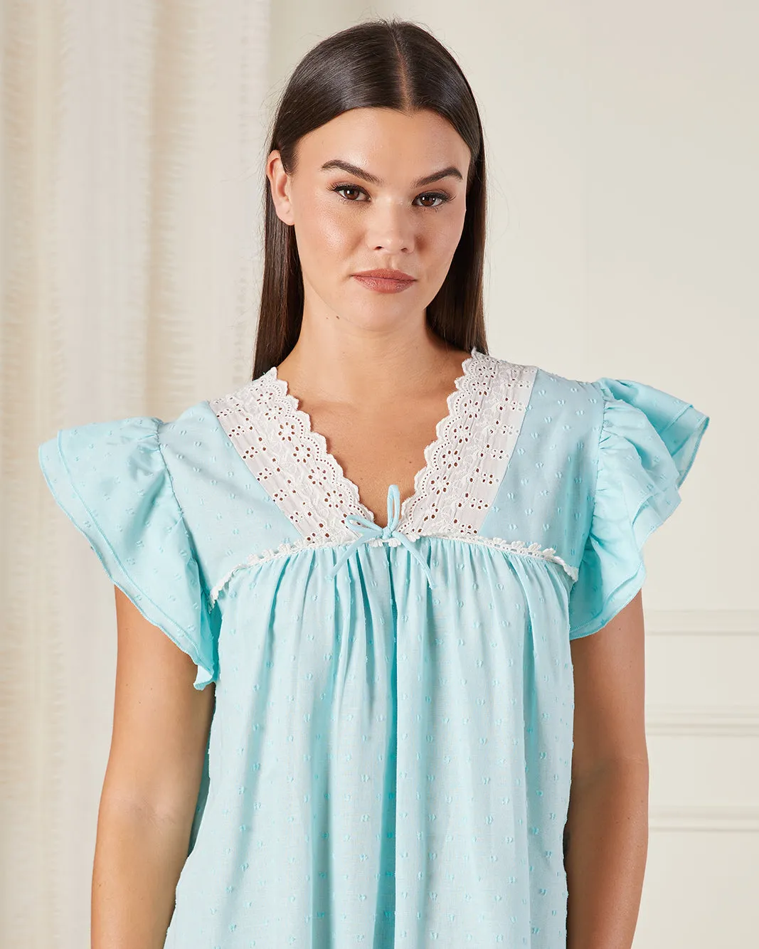 Women Blue Lace Nightgown sold by Redtag product image thumbnail 2