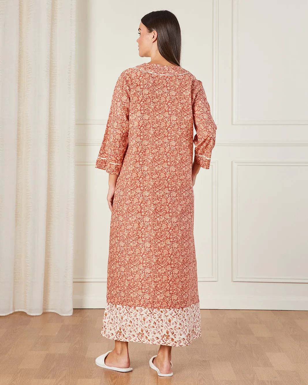 Women Orange Printed Nightgown sold by Redtag product image thumbnail 3