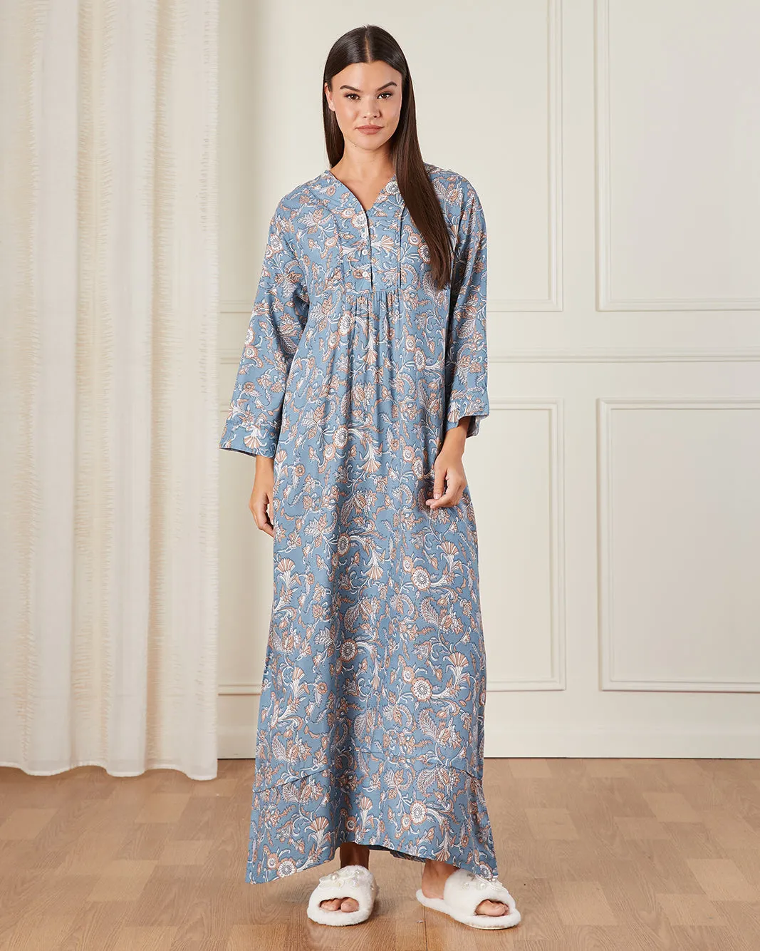 Women Grey Printed Nightgown sold by Redtag product image thumbnail 4