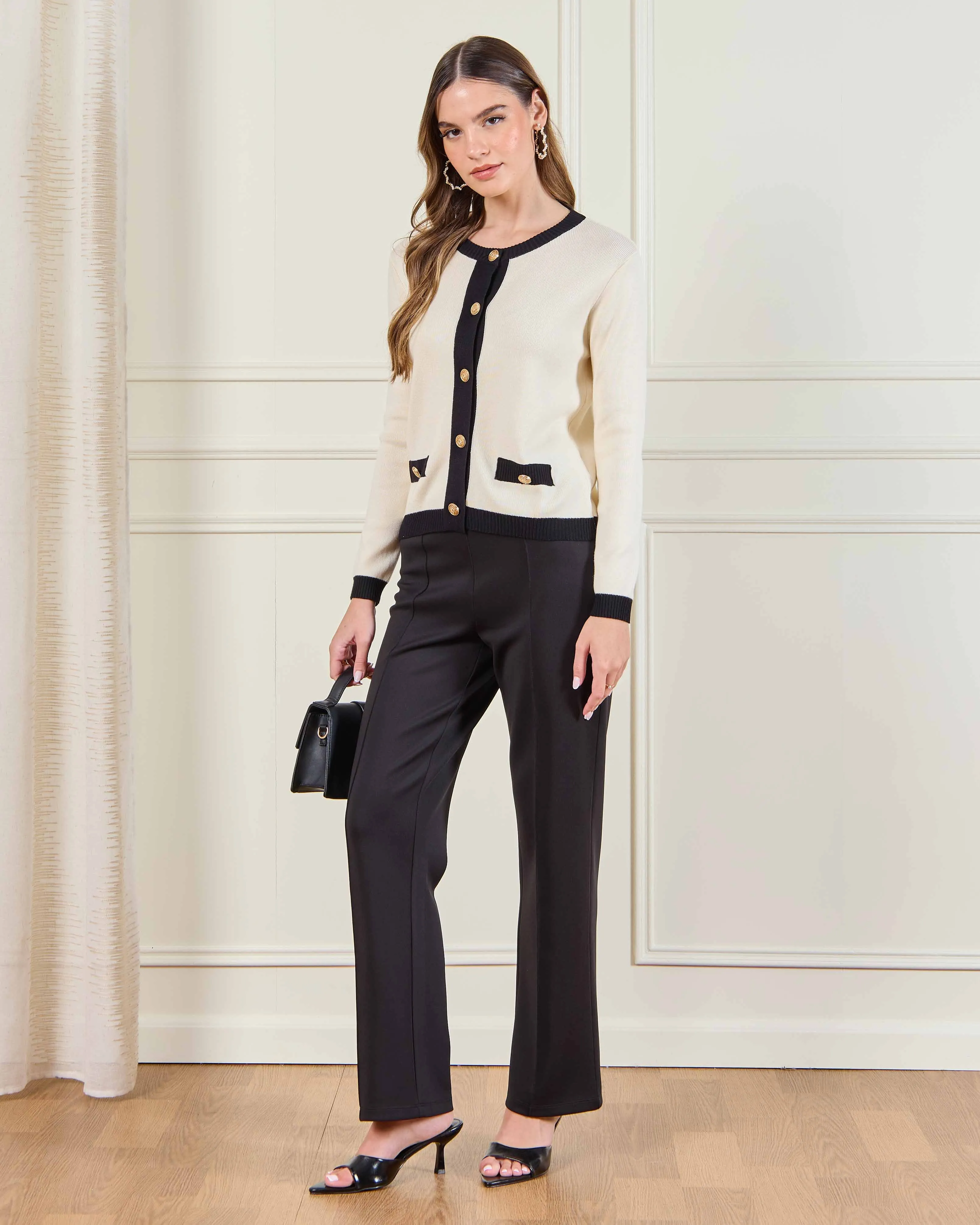 Women Cardigan With Contrast Placket & Pocket Details sold by Redtag product image thumbnail 2