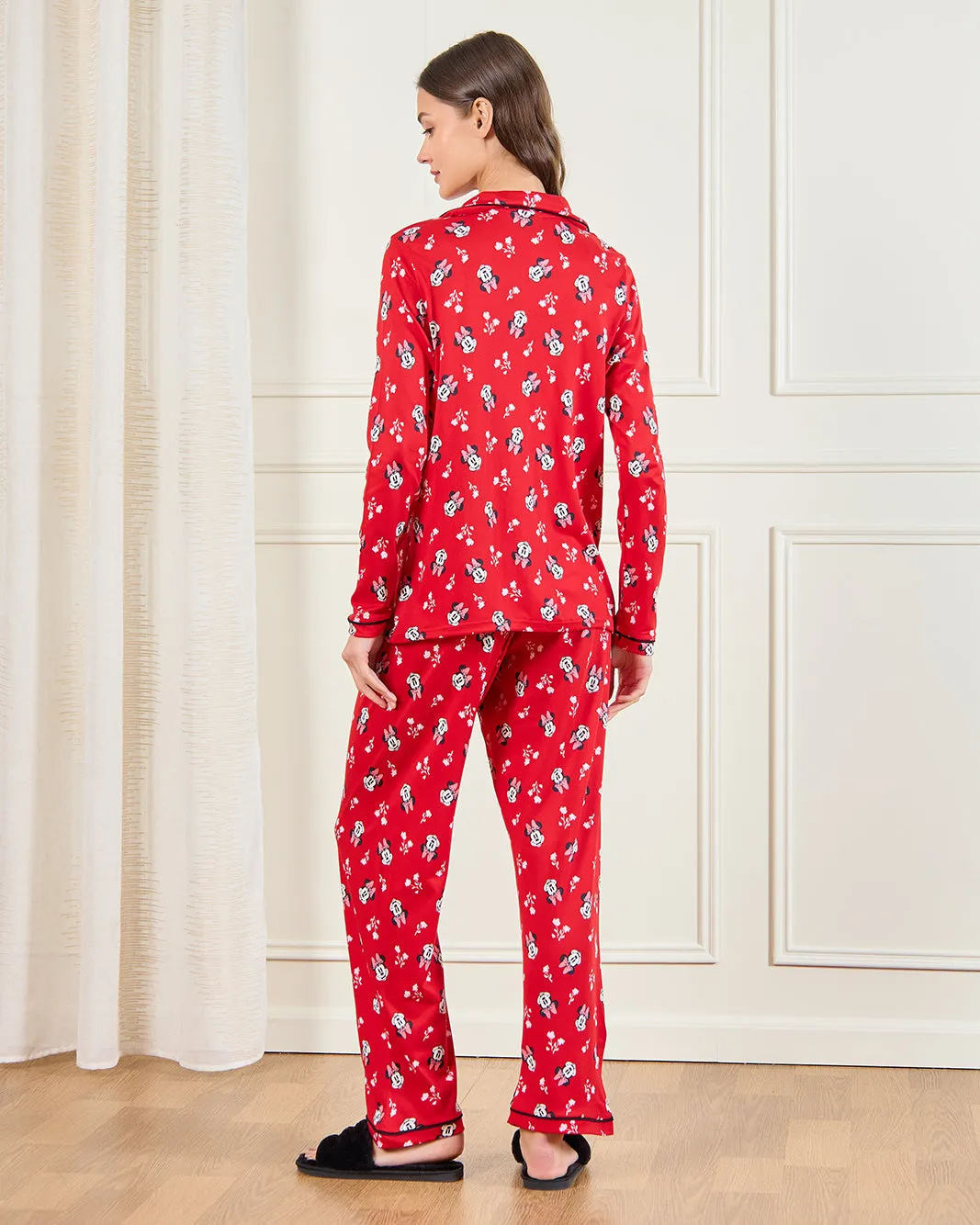 Women Red Minie Mouse Print Pyjama Set (2 Piece) sold by Redtag product image thumbnail 5