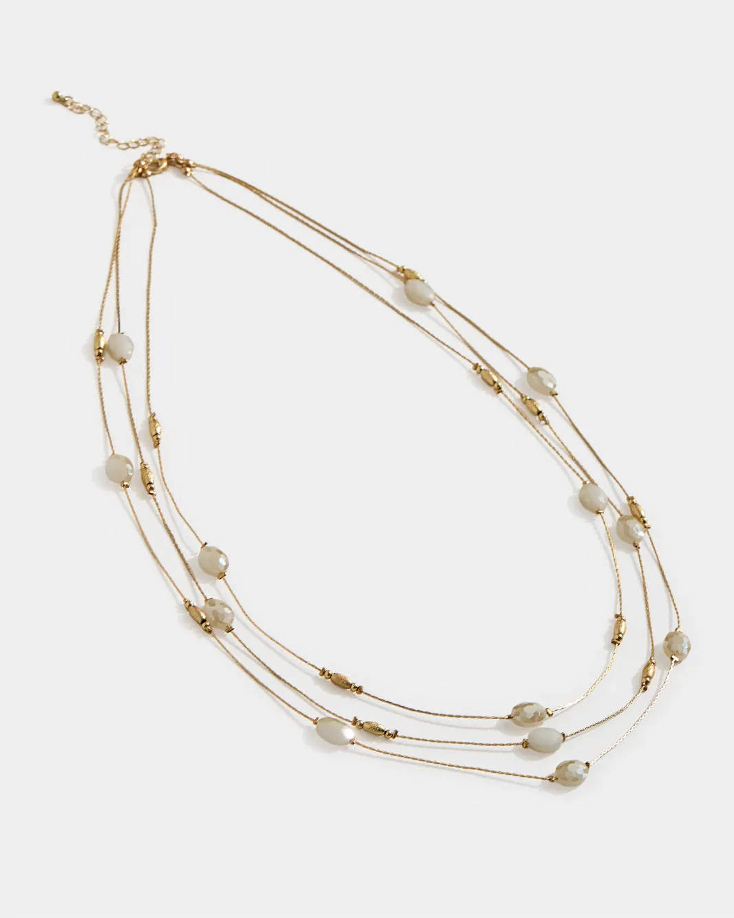 Women Gold Layered Necklace And Earrings Set (2 Piece) sold by Redtag product image thumbnail 4