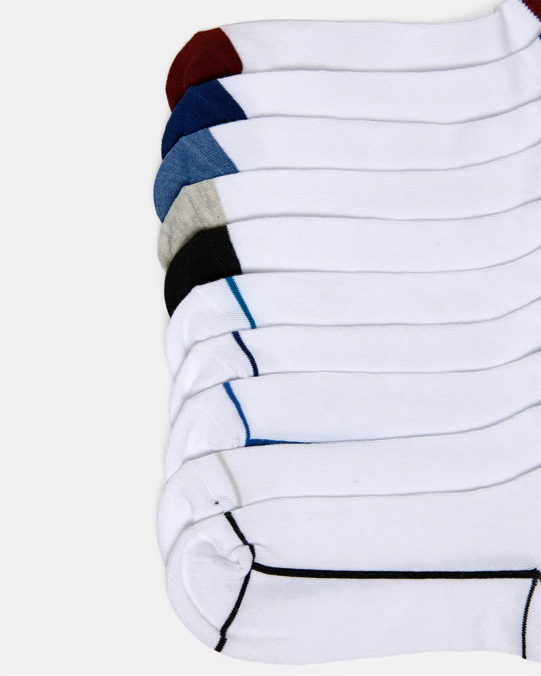 Men White Ankle Length Socks Set (10 Pairs) sold by Redtag product image thumbnail 2