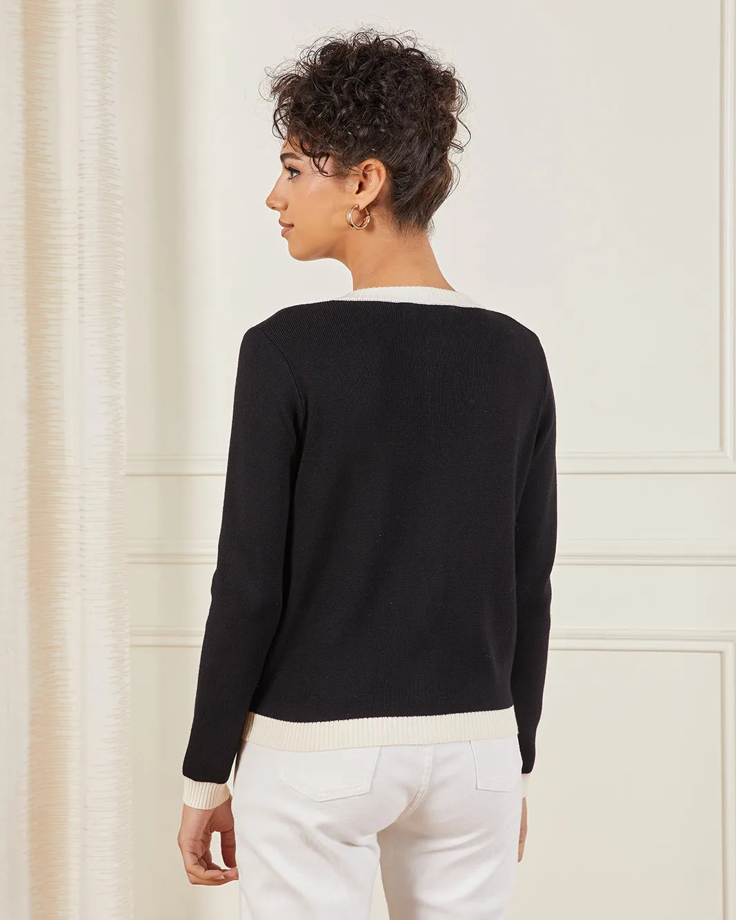 Women Black Cardigan With Pocket Detail sold by Redtag product image thumbnail 3