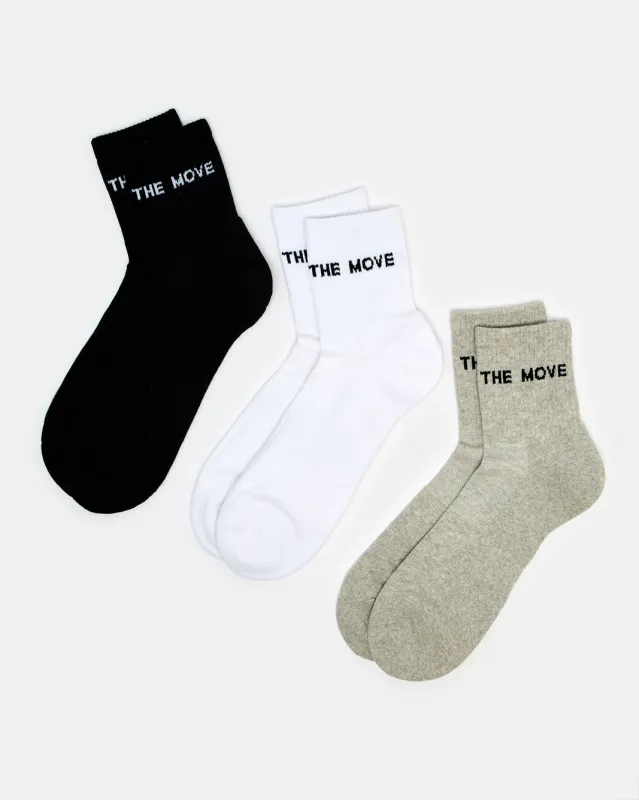 Men Assorted Half Leg Socks Half Terry (Pack Of 3) sold by Redtag