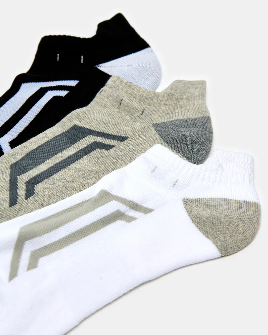 Men Assorted Ankle Sports Socks Half Terry (Pack Of 3) sold by Redtag product image thumbnail 3