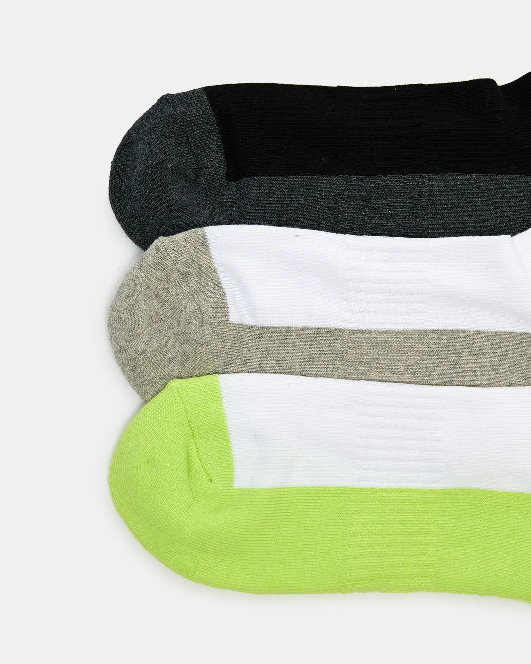 Men Assorted Ankle Sports Socks Half Terry (Pack Of 3) sold by Redtag product image thumbnail 2