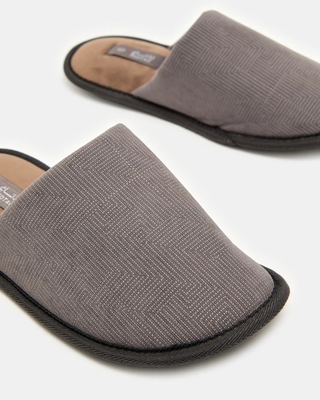 Men Taupe Plain Slippers sold by Redtag product image thumbnail 3