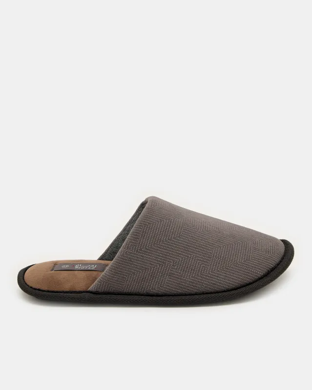 Men Taupe Plain Slippers sold by Redtag