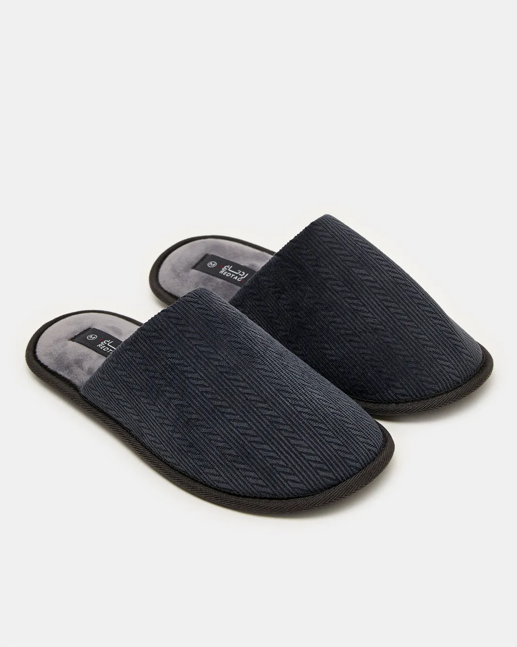 Men Charcoal Plain Slippers sold by Redtag product image thumbnail 2