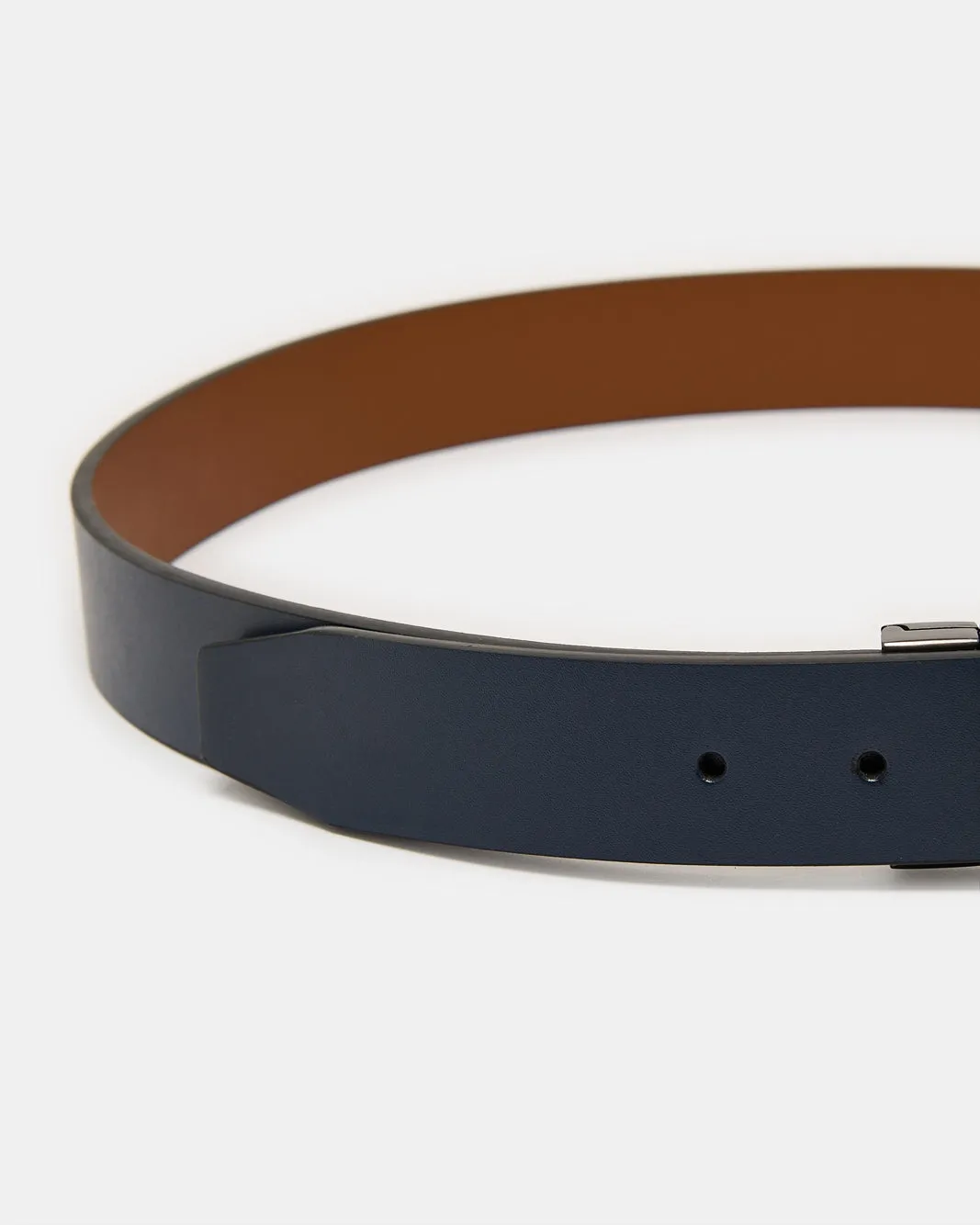 Men Navy And Tan Belt With Twist Buckle Assorted sold by Redtag product image thumbnail 3