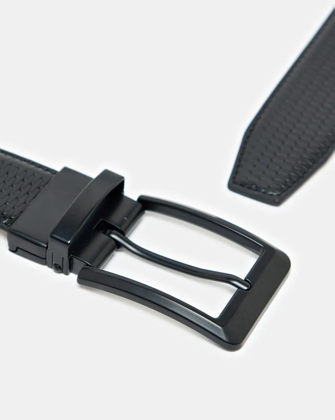 Men Tan And Black Belt With Twist Buckle sold by Redtag product image thumbnail 4