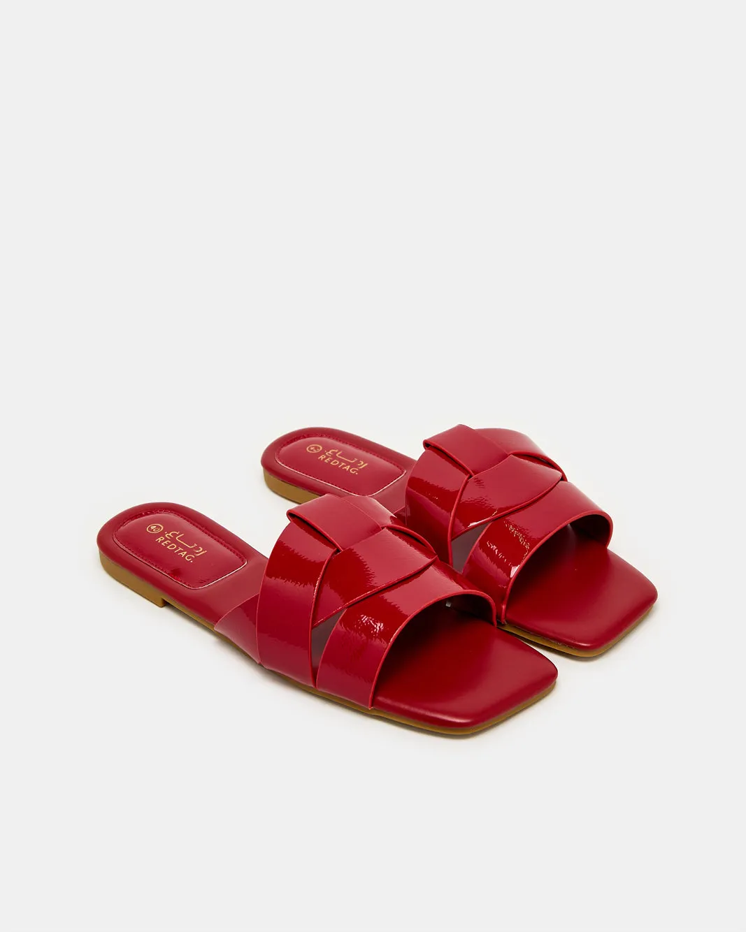 Women Red Strappy Mule sold by Redtag product image thumbnail 2