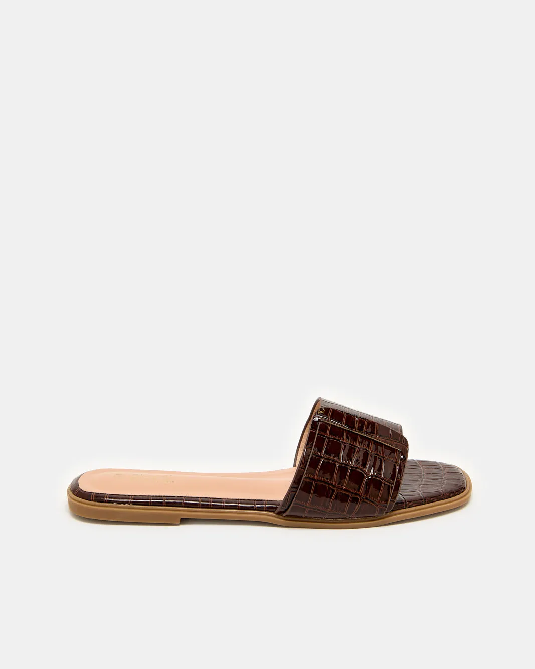 Women Brown Croc Mule sold by Redtag