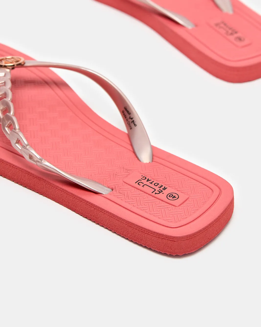 Women Pink Embossed Flip Flop sold by Redtag product image thumbnail 4