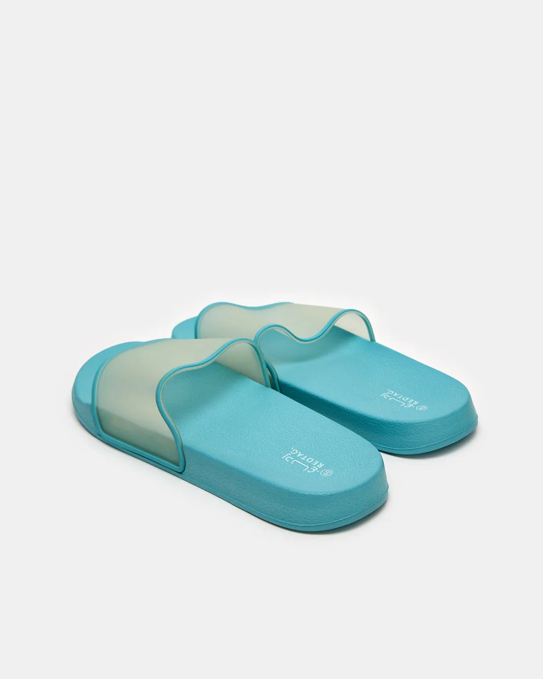 Women Blue Vinyl Slide sold by Redtag product image thumbnail 4