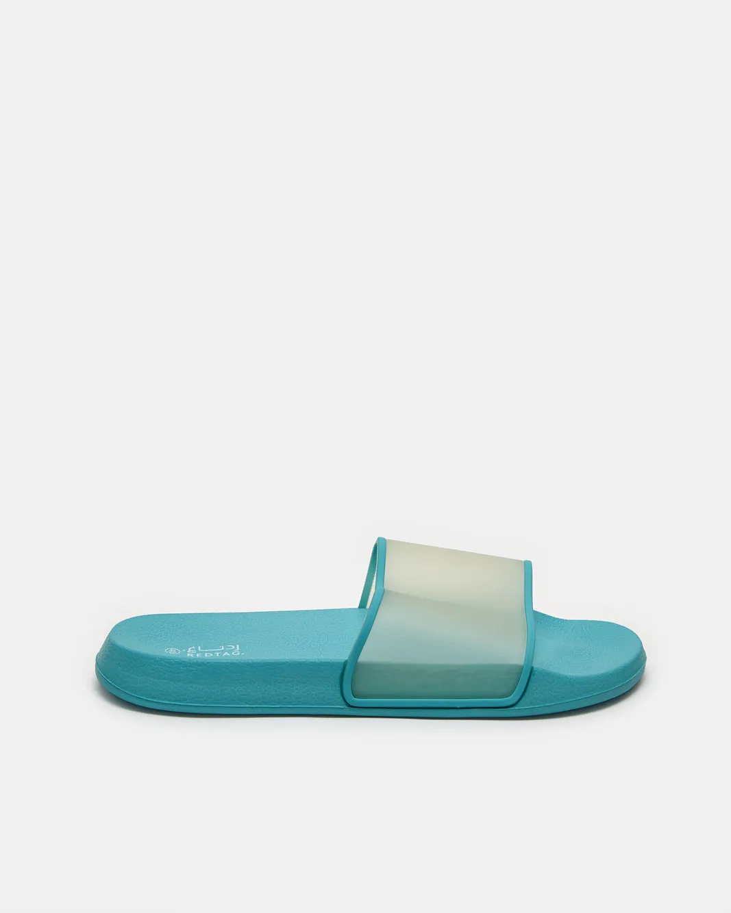 Women Blue Vinyl Slide sold by Redtag