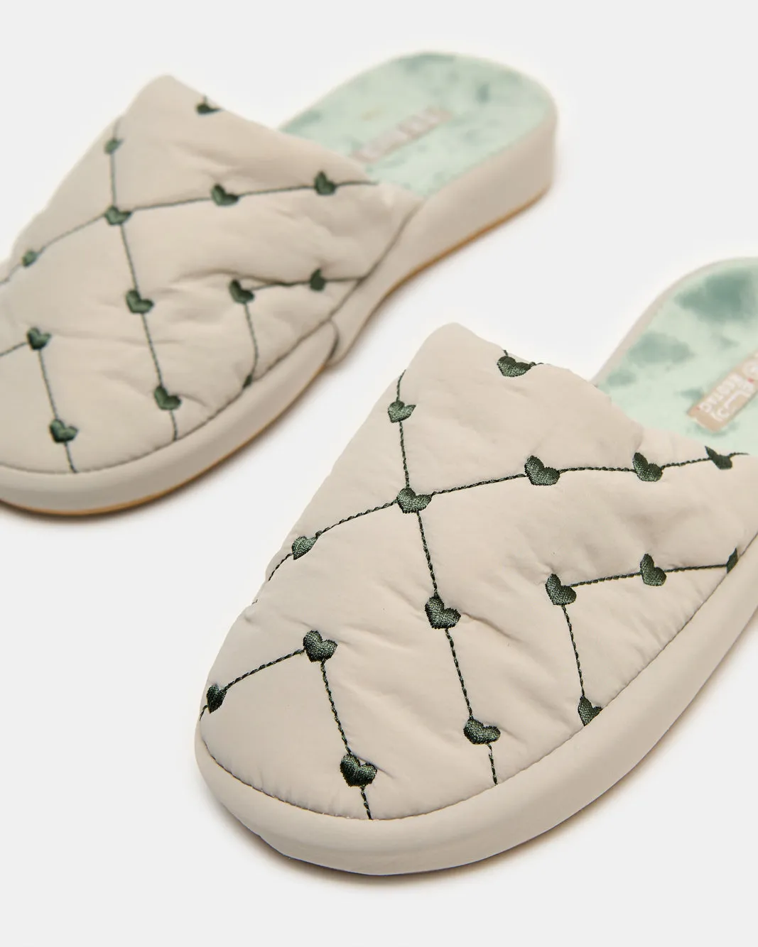 Women Beige Stitched Closed Toe Slipper sold by Redtag product image thumbnail 3