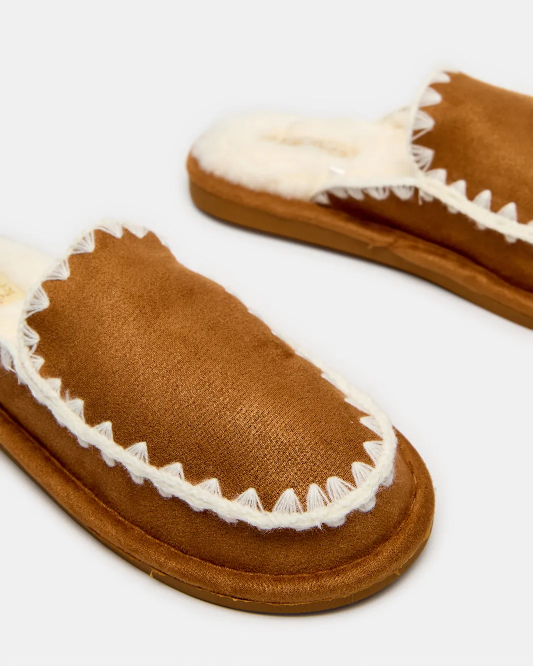 Women Tan Embroidered Closed Toe Slipper sold by Redtag product image thumbnail 3