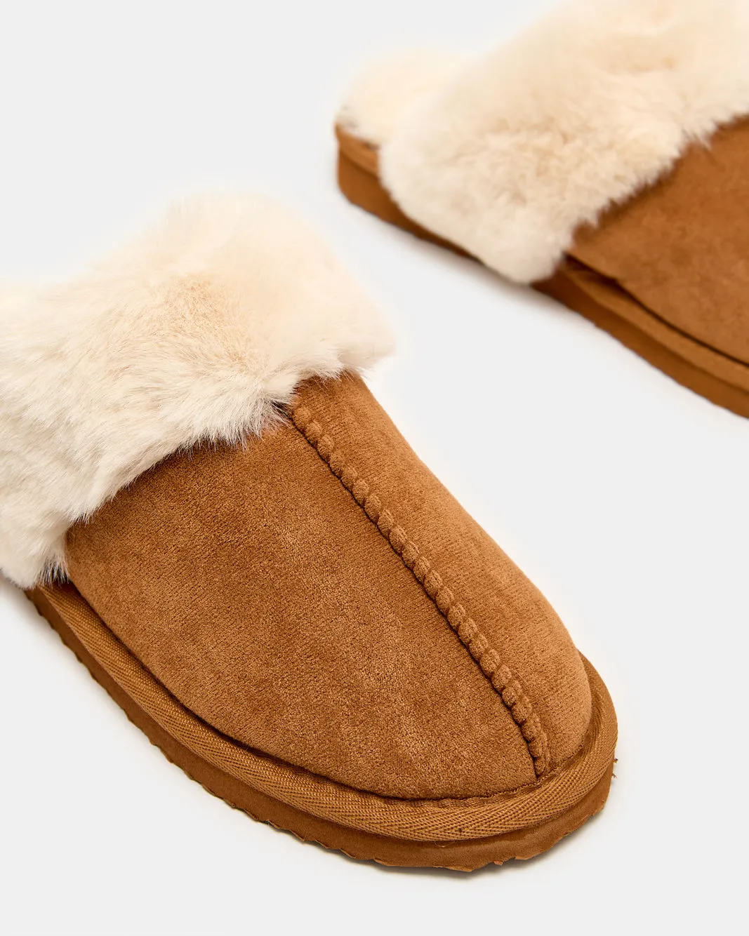 Women Tan Closed Toe Slipper sold by Redtag product image thumbnail 3