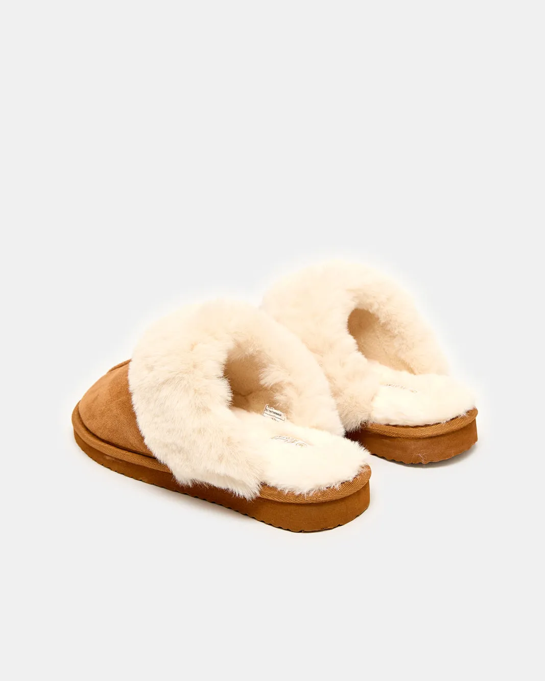 Women Tan Closed Toe Slipper sold by Redtag product image thumbnail 4