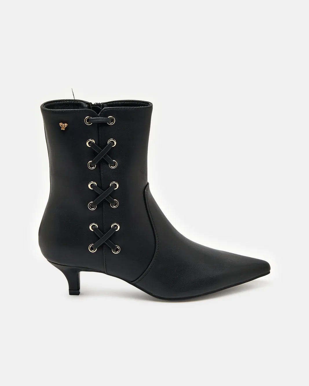 Women Black Embellished Ankle Boot sold by Redtag
