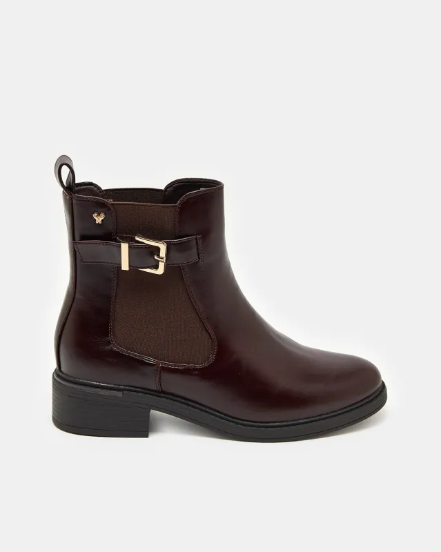 Women Brown Chelsea Boot sold by Redtag