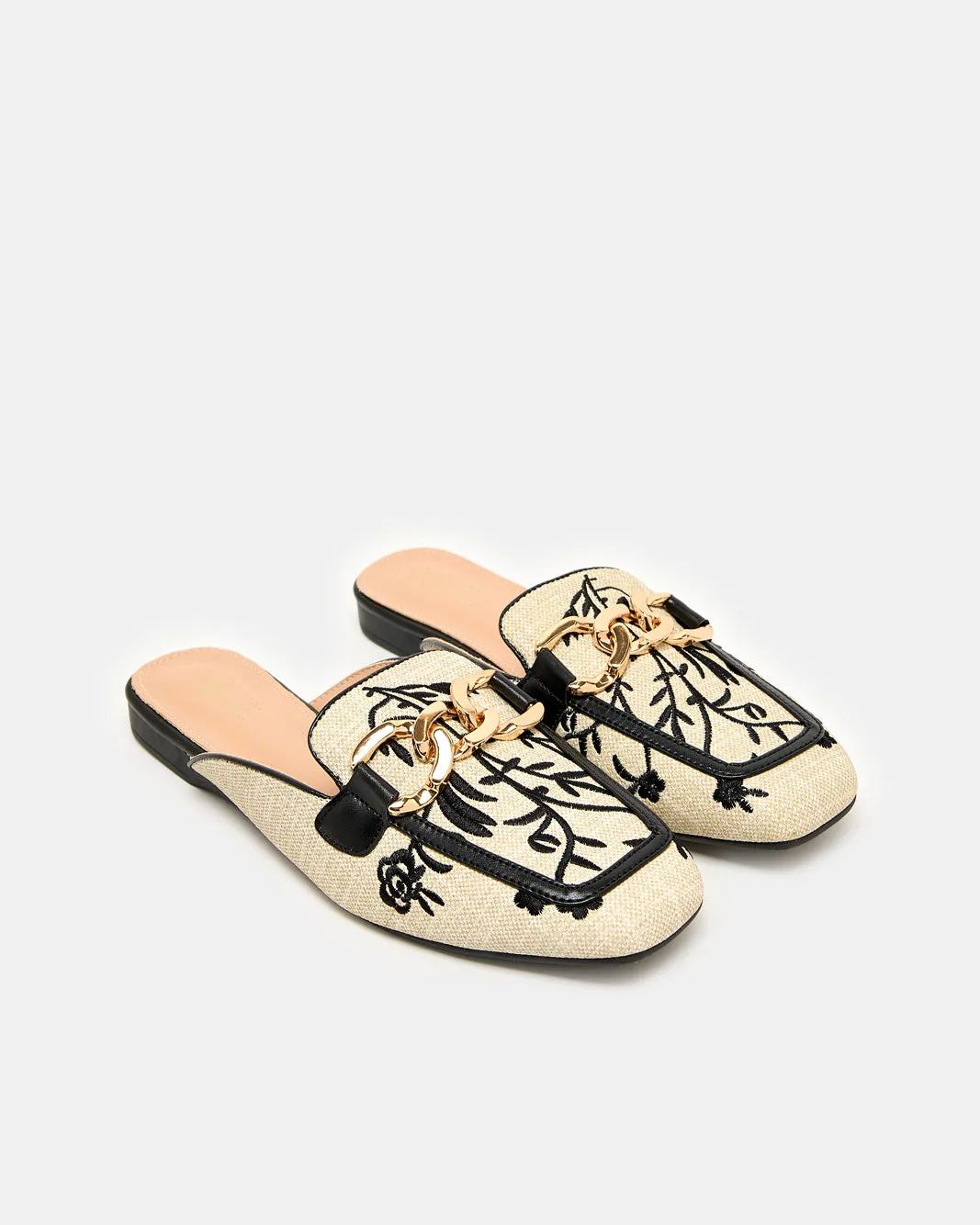 Women Beige Embellished Loafer Mule With Buckle Trim sold by Redtag product image thumbnail 2