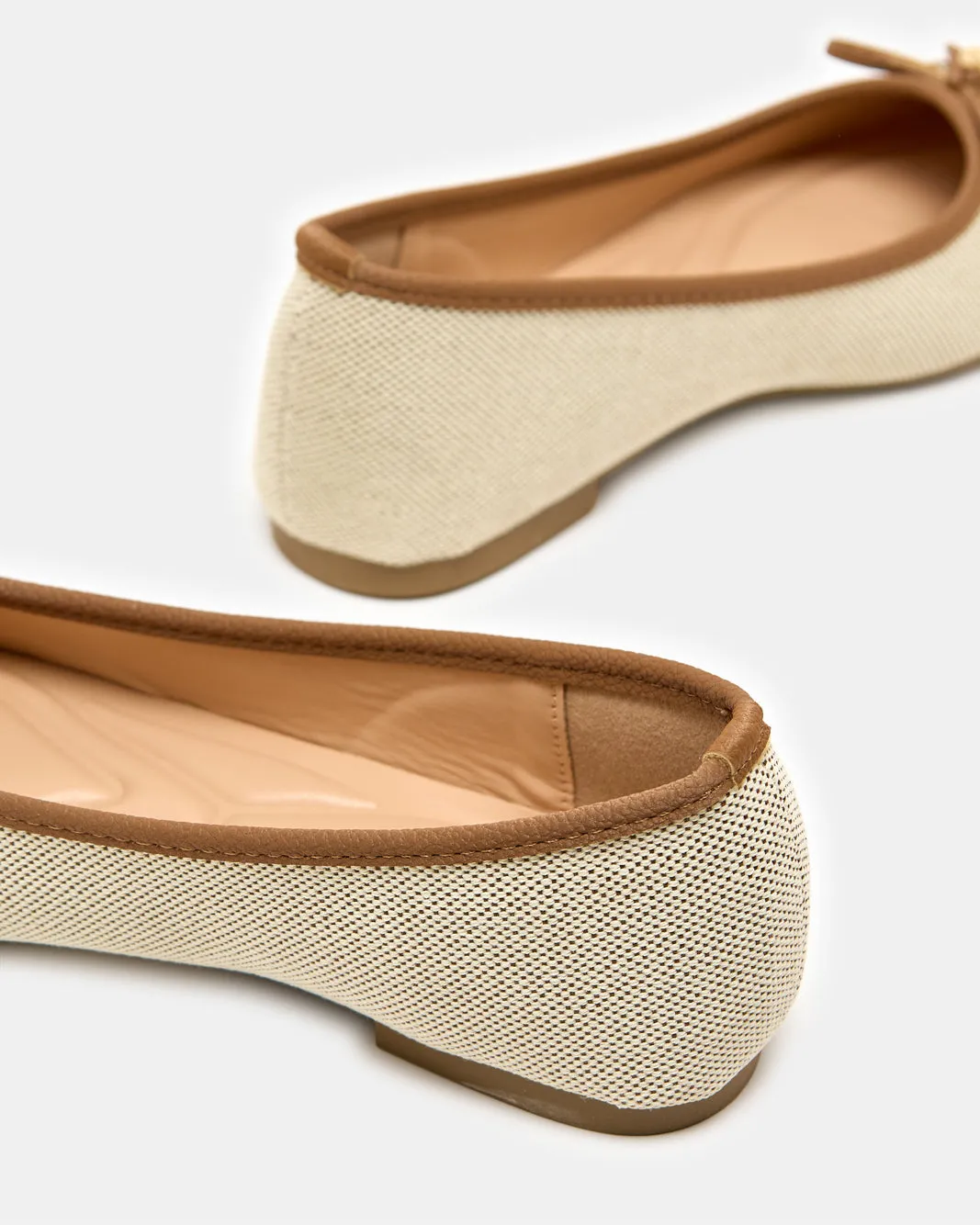 Women Beige And Brown Bow Embellished Ballerina sold by Redtag product image thumbnail 4