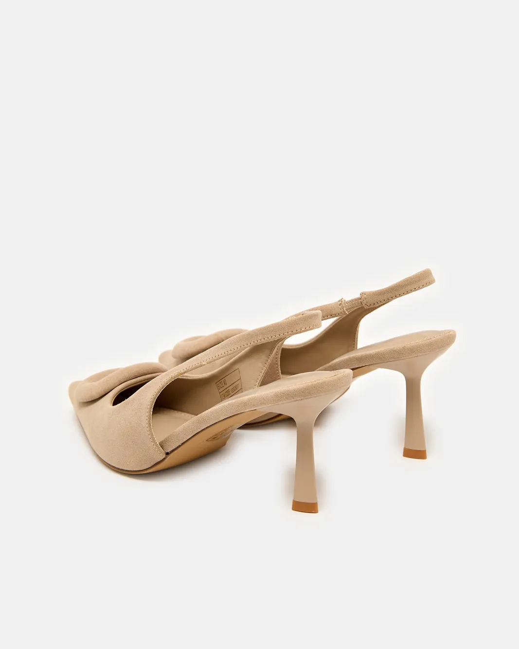 Women Beige Buckle Trim Slingback sold by Redtag product image thumbnail 4