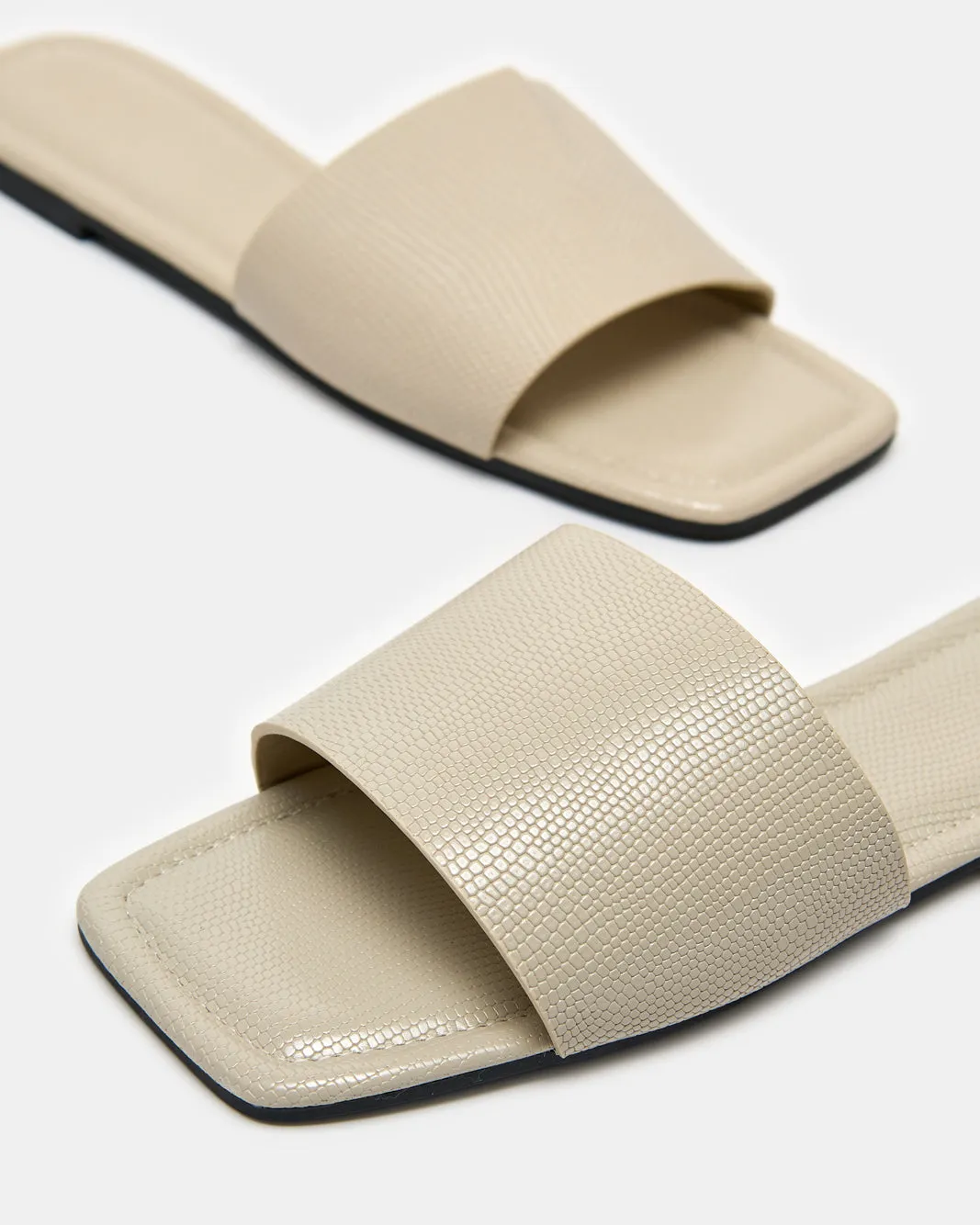 Women Ecru Textured Mule sold by Redtag product image thumbnail 3