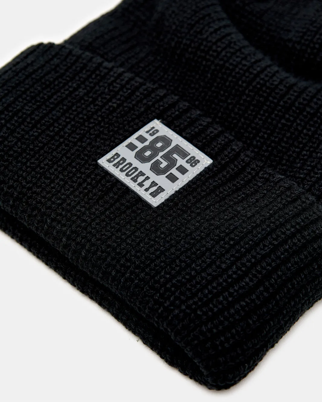 Men Black Knitted Cap sold by Redtag product image thumbnail 2