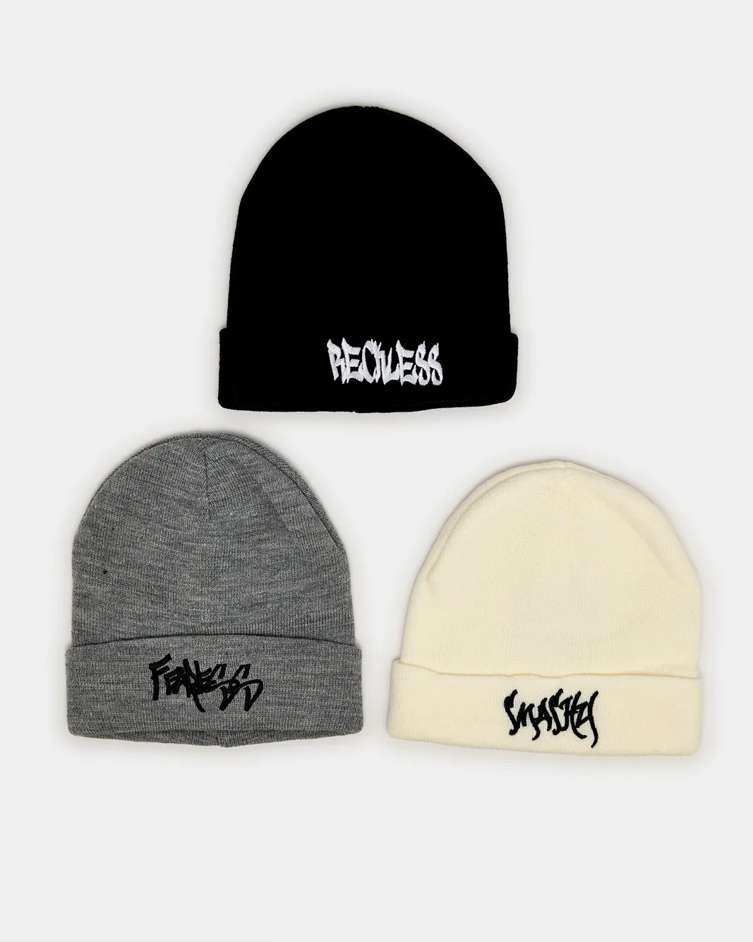 Men Assorted Knitted Cap Set (3 Piece) sold by Redtag