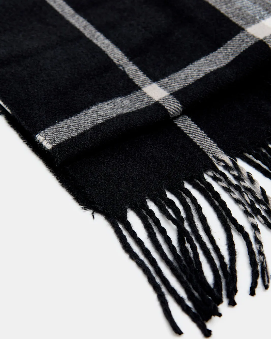Men Black Knitted Scarf sold by Redtag product image thumbnail 3