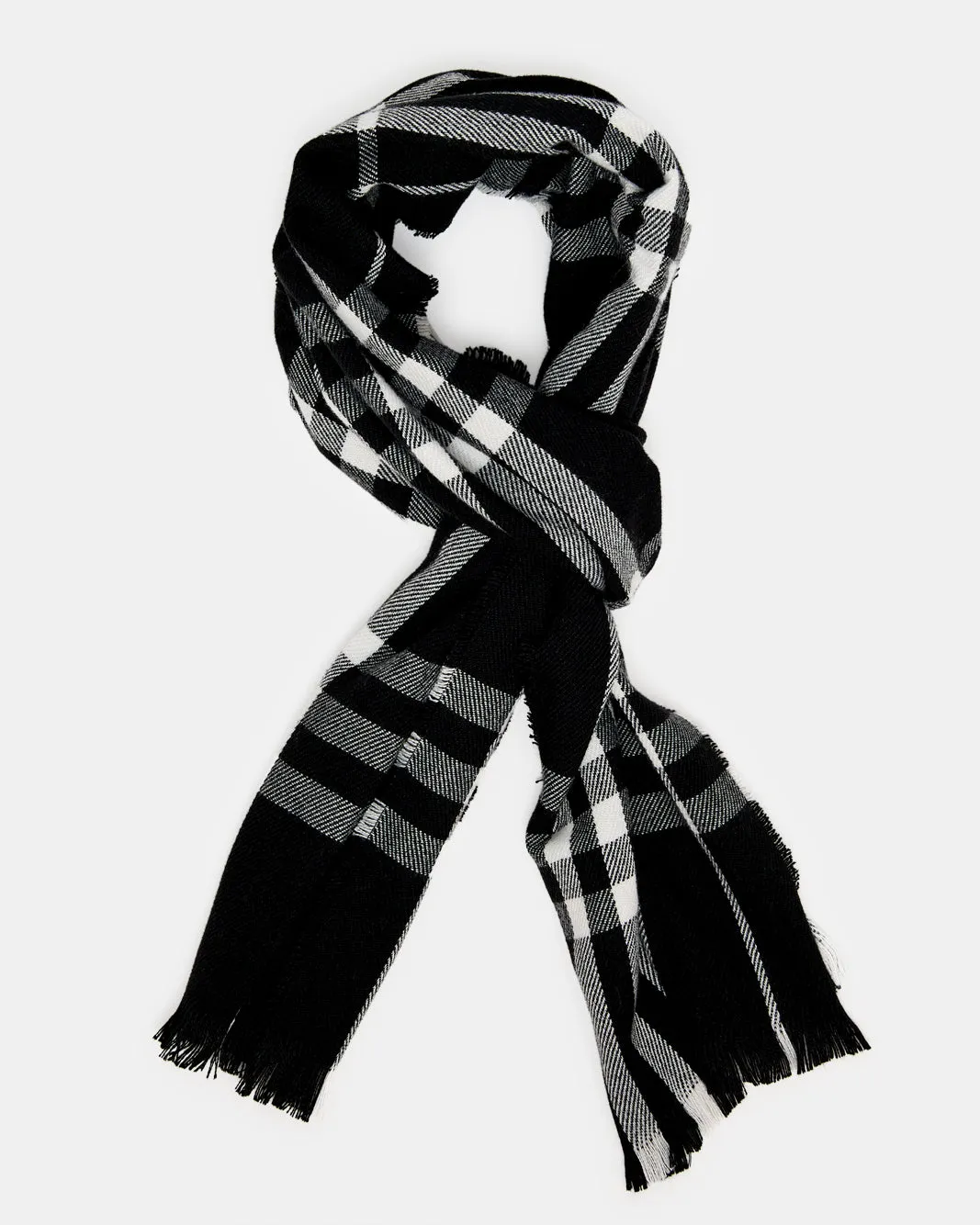 Men Black Knitted Scarf sold by Redtag