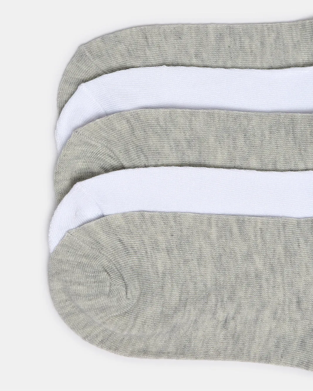 Women White And Grey Ankle Socks Pack (10 Pairs) sold by Redtag product image thumbnail 2