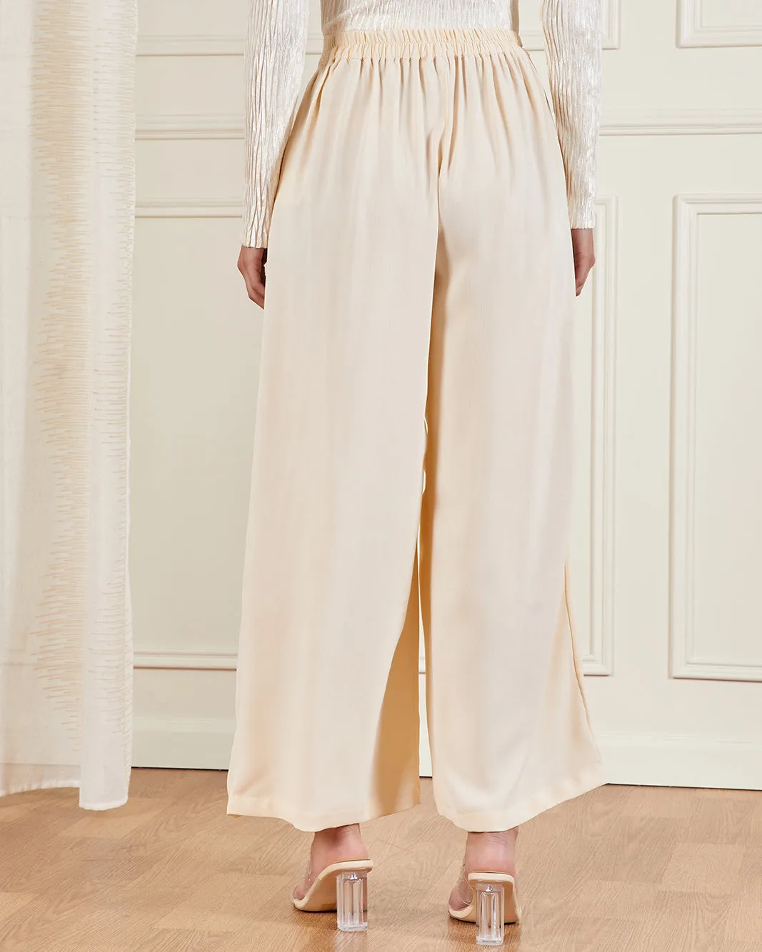 Women Beige Casual Trouser sold by Redtag product image thumbnail 3