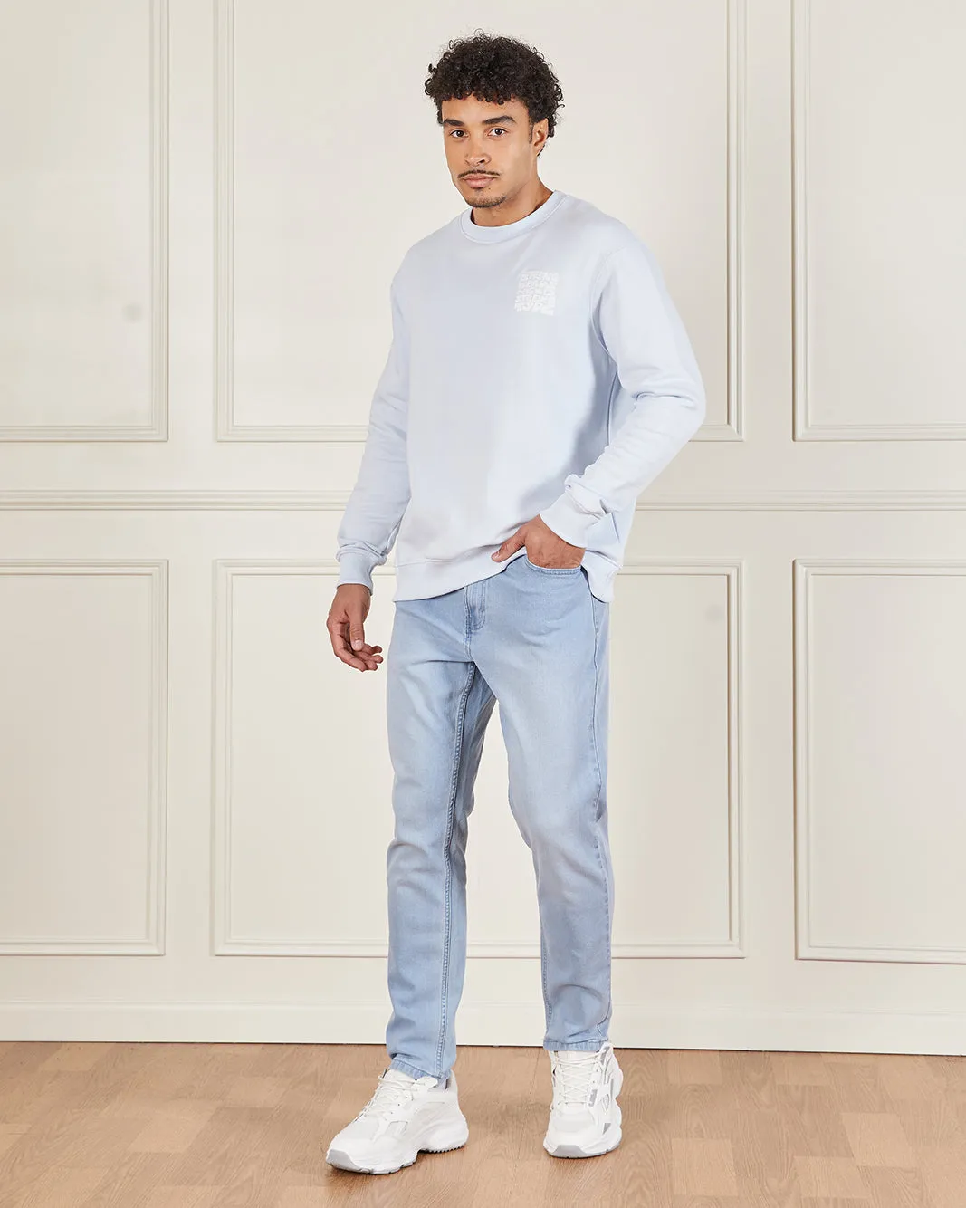 Men Blue Straight Fit Denim Jeans sold by Redtag product image thumbnail 2