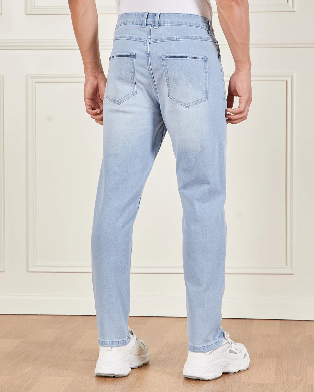 Men Blue Straight Fit Denim Jeans sold by Redtag product image thumbnail 3